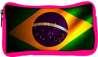 

Snoogg Eco Friendly Canvas Brazil Flag Designer Student Pen Pencil Case Coin Purse Pouch Cosmetic Makeup Bag (PINK) Pouch(Multicolor)