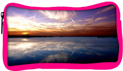 

Snoogg Eco Friendly Canvas Abstract Evening View Designer Student Pen Pencil Case Coin Purse Pouch Cosmetic Makeup Bag (PINK) Pouch(Multicolor)