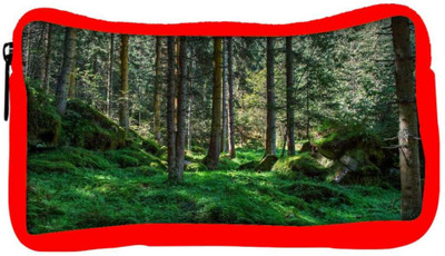 

Snoogg Eco Friendly Canvas Desnse Forest Designer Student Pen Pencil Case Coin Purse Pouch Cosmetic Makeup Bag (RED) Pouch(Multicolor)