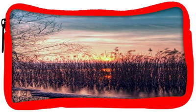 

Snoogg Eco Friendly Canvas Sunset I Student Pen Pencil Case Coin Purse Pouch Cosmetic Makeup Bag (RED) Pouch(Multicolor)