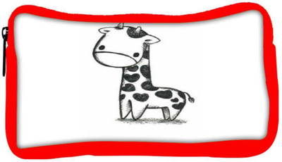 

Snoogg Eco Friendly Canvas Funny Giraffe Student Pen Pencil Case Coin Purse Pouch Cosmetic Makeup Bag (RED) Pouch(Multicolor)