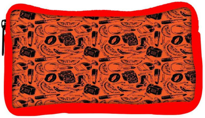 

Snoogg Eco Friendly Canvas Daily Life Pattern Student Pen Pencil Case Coin Purse Pouch Cosmetic Makeup Bag (RED) Pouch(Multicolor)