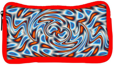 

Snoogg Eco Friendly Canvas Abstract Patterned Design Designer Student Pen Pencil Case Coin Purse Pouch Cosmetic Makeup Bag (RED) Pouch(Multicolor)