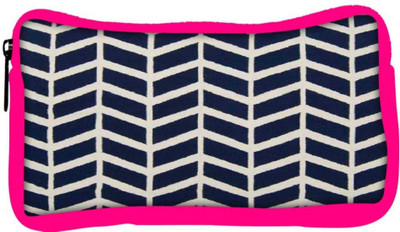 

Snoogg Eco Friendly Canvas Navy White Line Waves 2502 Student Pen Pencil Case Coin Purse Pouch Cosmetic Makeup Bag (PINK) Pouch(Multicolor)