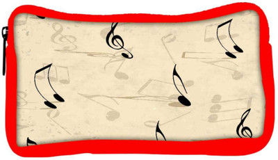 

Snoogg Eco Friendly Canvas Music Strings Designer Student Pen Pencil Case Coin Purse Pouch Cosmetic Makeup Bag (RED) Pouch(Multicolor)