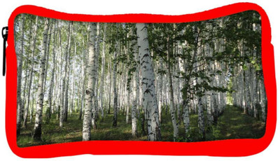 

Snoogg Eco Friendly Canvas White Trees Designer Student Pen Pencil Case Coin Purse Pouch Cosmetic Makeup Bag (RED) Pouch(Multicolor)