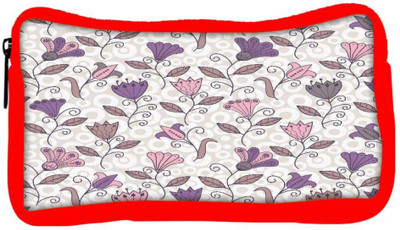 

Snoogg Eco Friendly Canvas Seamless Texture With Flowers And Butterflies Endless Floral Pattern Student Pen Pencil Case Coin Purse Pouch Cosmetic Makeup Bag (RED) Pouch(Multicolor)