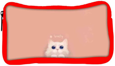 

Snoogg Eco Friendly Canvas I Am Lovely Student Pen Pencil Case Coin Purse Pouch Cosmetic Makeup Bag (RED) Pouch(Multicolor)
