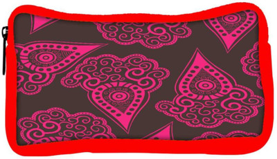 

Snoogg Eco Friendly Canvas Brown Pattern Designer Student Pen Pencil Case Coin Purse Pouch Cosmetic Makeup Bag (RED) Pouch(Multicolor)
