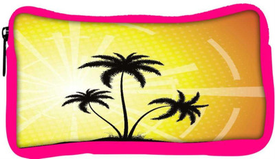 

Snoogg Eco Friendly Canvas Summer Illustration Student Pen Pencil Case Coin Purse Pouch Cosmetic Makeup Bag (PINK) Pouch(Multicolor)