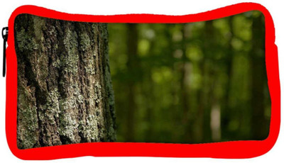

Snoogg Eco Friendly Canvas Wooden Tree Designer Student Pen Pencil Case Coin Purse Pouch Cosmetic Makeup Bag (RED) Pouch(Multicolor)