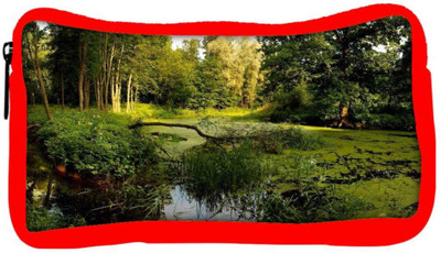 

Snoogg Eco Friendly Canvas Lake In Forest Designer Student Pen Pencil Case Coin Purse Pouch Cosmetic Makeup Bag (RED) Pouch(Multicolor)