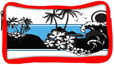 

Snoogg Eco Friendly Canvas Abstract Tropical Background Student Pen Pencil Case Coin Purse Pouch Cosmetic Makeup Bag (RED) Pouch(Multicolor)
