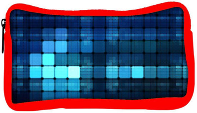 

Snoogg Eco Friendly Canvas Blue Lights Wide Designer Student Pen Pencil Case Coin Purse Pouch Cosmetic Makeup Bag (RED) Pouch(Multicolor)