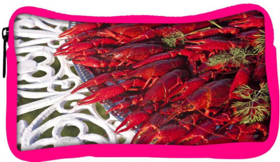 

Snoogg Eco Friendly Canvas Crayfishes Student Pen Pencil Case Coin Purse Pouch Cosmetic Makeup Bag (PINK) Pouch(Multicolor)