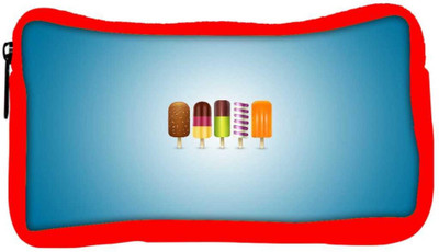 

Snoogg Eco Friendly Canvas Icecreams Designer Student Pen Pencil Case Coin Purse Pouch Cosmetic Makeup Bag (RED) Pouch(Multicolor)