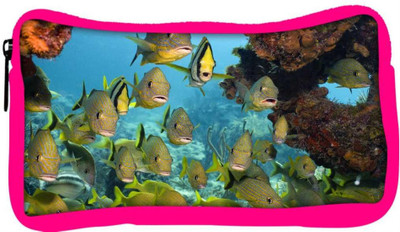 

Snoogg Eco Friendly Canvas Group Of Fish Designer Student Pen Pencil Case Coin Purse Pouch Cosmetic Makeup Bag (PINK) Pouch(Multicolor)