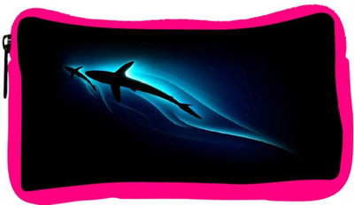 

Snoogg Eco Friendly Canvas Neon Shark In Sea Designer Student Pen Pencil Case Coin Purse Pouch Cosmetic Makeup Bag (PINK) Pouch(Multicolor)