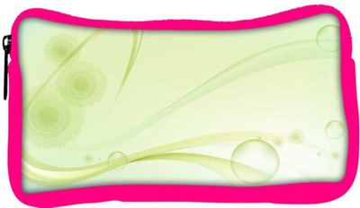 

Snoogg Eco Friendly Canvas Green Layered Design Designer Student Pen Pencil Case Coin Purse Pouch Cosmetic Makeup Bag (PINK) Pouch(Multicolor)