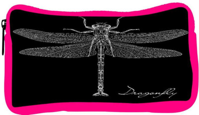

Snoogg Eco Friendly Canvas Detailed Dragonfly Vector Student Pen Pencil Case Coin Purse Pouch Cosmetic Makeup Bag (PINK) Pouch(Multicolor)