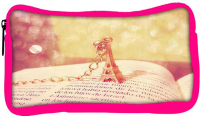 

Snoogg Eco Friendly Canvas Cute Eiffel Tower Designer Student Pen Pencil Case Coin Purse Pouch Cosmetic Makeup Bag (PINK) Pouch(Multicolor)