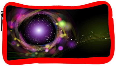 

Snoogg Eco Friendly Canvas Sparkling Circle Design Designer Student Pen Pencil Case Coin Purse Pouch Cosmetic Makeup Bag (RED) Pouch(Multicolor)