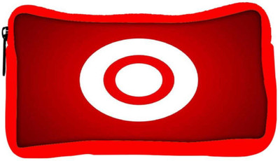 

Snoogg Eco Friendly Canvas Target Student Pen Pencil Case Coin Purse Pouch Cosmetic Makeup Bag (RED) Pouch(Multicolor)