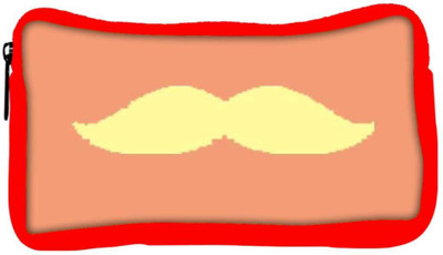 

Snoogg Eco Friendly Canvas Minimal Yellow Mustache Student Pen Pencil Case Coin Purse Pouch Cosmetic Makeup Bag (RED) Pouch(Multicolor)