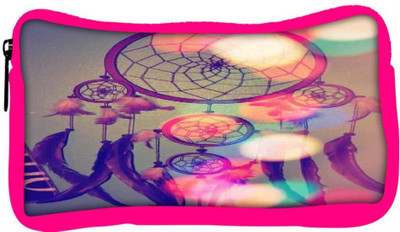 

Snoogg Eco Friendly Canvas Dream Catcher Digital Student Pen Pencil Case Coin Purse Pouch Cosmetic Makeup Bag (PINK) Pouch(Multicolor)