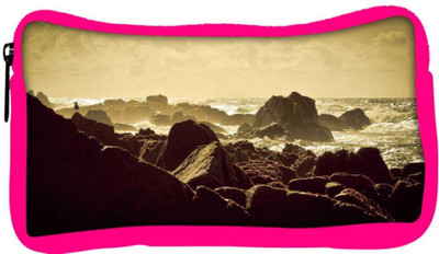 

Snoogg Eco Friendly Canvas Rocks In The Sea Designer Student Pen Pencil Case Coin Purse Pouch Cosmetic Makeup Bag (PINK) Pouch(Multicolor)