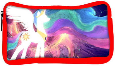 

Snoogg Eco Friendly Canvas Celestia Designer Student Pen Pencil Case Coin Purse Pouch Cosmetic Makeup Bag (RED) Pouch(Multicolor)