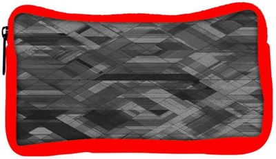 

Snoogg Eco Friendly Canvas Space Black Abstract Designer Student Pen Pencil Case Coin Purse Pouch Cosmetic Makeup Bag (RED) Pouch(Multicolor)