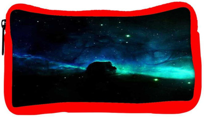 

Snoogg Eco Friendly Canvas Space Line Student Pen Pencil Case Coin Purse Pouch Cosmetic Makeup Bag (RED) Pouch(Multicolor)