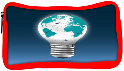 

Snoogg Eco Friendly Canvas Bulb Light Globe With Flying Planes Student Pen Pencil Case Coin Purse Pouch Cosmetic Makeup Bag (RED) Pouch(Multicolor)