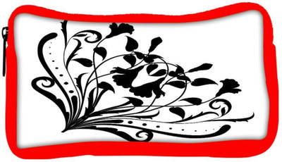 

Snoogg Eco Friendly Canvas Floral Corner Silhouette Student Pen Pencil Case Coin Purse Pouch Cosmetic Makeup Bag (RED) Pouch(Multicolor)
