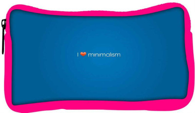 

Snoogg Eco Friendly Canvas I Love Minimalism Designer Student Pen Pencil Case Coin Purse Pouch Cosmetic Makeup Bag (PINK) Pouch(Multicolor)