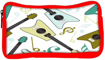 

Snoogg Eco Friendly Canvas Guitars Designer Student Pen Pencil Case Coin Purse Pouch Cosmetic Makeup Bag (RED) Pouch(Multicolor)