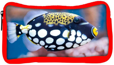 

Snoogg Eco Friendly Canvas Fish Animal Designer Student Pen Pencil Case Coin Purse Pouch Cosmetic Makeup Bag (RED) Pouch(Multicolor)