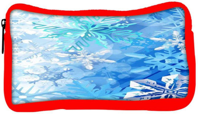 

Snoogg Eco Friendly Canvas Snowflakes Pattern 2534 Student Pen Pencil Case Coin Purse Pouch Cosmetic Makeup Bag (RED) Pouch(Multicolor)