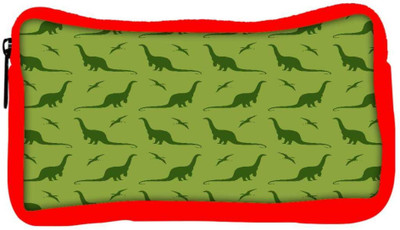 

Snoogg Eco Friendly Canvas Dinosaur Green Patten Designer Student Pen Pencil Case Coin Purse Pouch Cosmetic Makeup Bag (RED) Pouch(Multicolor)
