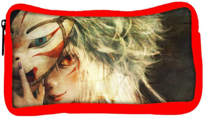 

Snoogg Eco Friendly Canvas Firey Eyed Woman Behind The Mask Designer Student Pen Pencil Case Coin Purse Pouch Cosmetic Makeup Bag (RED) Pouch(Multicolor)