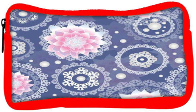 

Snoogg Eco Friendly Canvas Delightful Flower Pattern Cute Student Pen Pencil Case Coin Purse Pouch Cosmetic Makeup Bag (RED) Pouch(Multicolor)