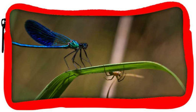 

Snoogg Eco Friendly Canvas Dragonfly And Spider Designer Student Pen Pencil Case Coin Purse Pouch Cosmetic Makeup Bag (RED) Pouch(Multicolor)