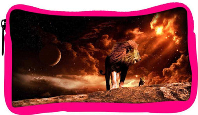 

Snoogg Eco Friendly Canvas Fury Lion Designer Student Pen Pencil Case Coin Purse Pouch Cosmetic Makeup Bag (PINK) Pouch(Multicolor)