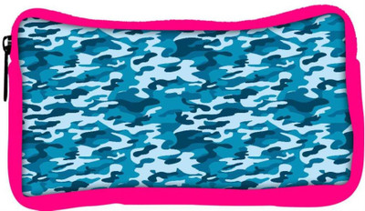 

Snoogg Eco Friendly Canvas Blue Military Pattern Designer Student Pen Pencil Case Coin Purse Pouch Cosmetic Makeup Bag (PINK) Pouch(Multicolor)