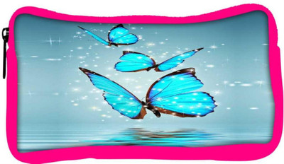 

Snoogg Eco Friendly Canvas Blue Butterfly Digital Student Pen Pencil Case Coin Purse Pouch Cosmetic Makeup Bag (PINK) Pouch(Multicolor)
