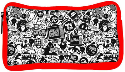 

Snoogg Eco Friendly Canvas Television Designer Student Pen Pencil Case Coin Purse Pouch Cosmetic Makeup Bag (RED) Pouch(Multicolor)
