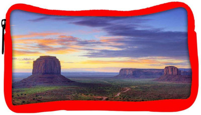 

Snoogg Eco Friendly Canvas Mountains At Evening Designer Student Pen Pencil Case Coin Purse Pouch Cosmetic Makeup Bag (RED) Pouch(Multicolor)