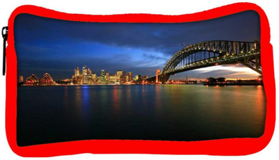 

Snoogg Eco Friendly Canvas Colorful Citylights Designer Student Pen Pencil Case Coin Purse Pouch Cosmetic Makeup Bag (RED) Pouch(Multicolor)
