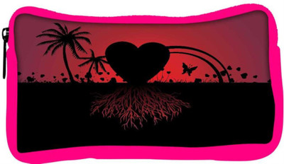 

Snoogg Eco Friendly Canvas Beach Scene And Love With Its Roots Student Pen Pencil Case Coin Purse Pouch Cosmetic Makeup Bag (PINK) Pouch(Multicolor)